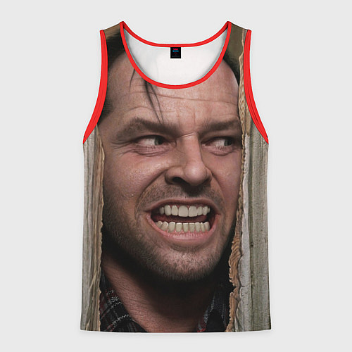 Мужская майка без рукавов The shining - heres johnny / 3D-Красный – фото 1