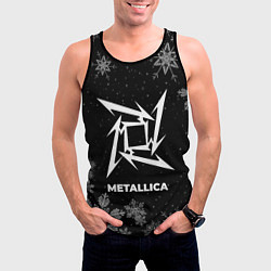 Майка-безрукавка мужская Снежный Metallica, цвет: 3D-черный — фото 2