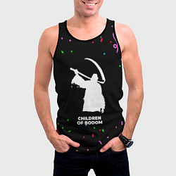 Майка-безрукавка мужская Children of Bodom конфети, цвет: 3D-черный — фото 2