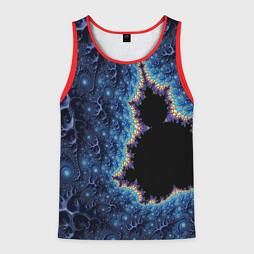 Мужская майка без рукавов Психоделика абстракця / 3D-Красный – фото 1