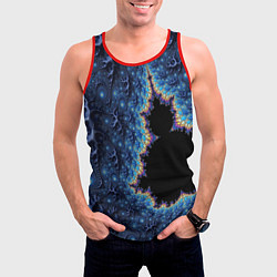 Майка-безрукавка мужская Психоделика абстракця, цвет: 3D-красный — фото 2