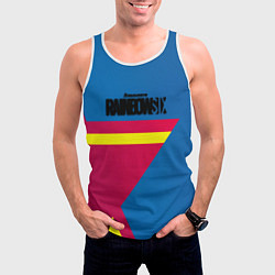 Майка-безрукавка мужская Rainbow six stargame, цвет: 3D-белый — фото 2