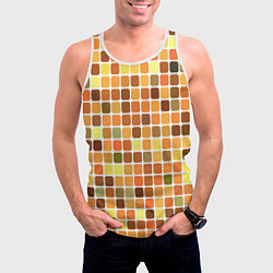 Майка-безрукавка мужская Осенняя палитра, цвет: 3D-белый — фото 2