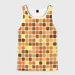 Майка-безрукавка мужская Осенняя палитра, цвет: 3D-белый