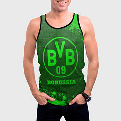 Майка-безрукавка мужская Borussia - green gradient, цвет: 3D-черный — фото 2