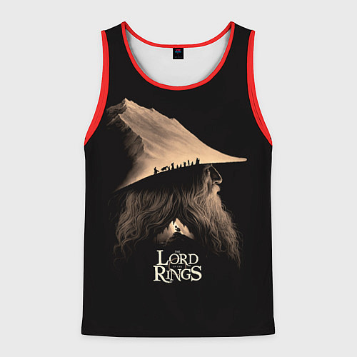 Мужская майка без рукавов Гэндальф из Властелин колец / 3D-Красный – фото 1