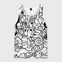 Майка-безрукавка мужская Каляки маляки, цвет: 3D-белый