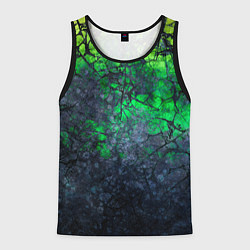Майка-безрукавка мужская Абстракция - acid web, цвет: 3D-черный