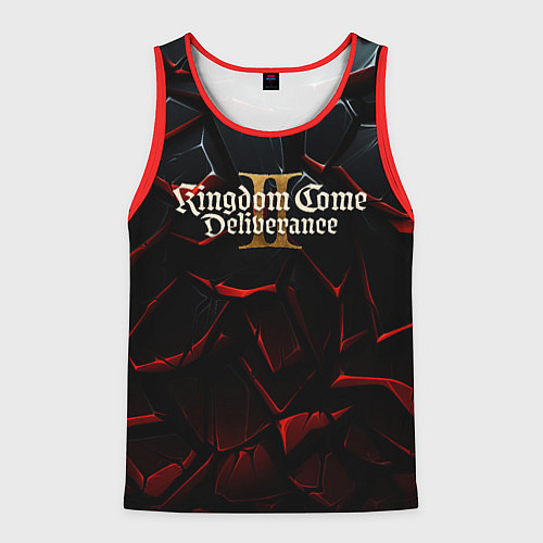 Мужская майка без рукавов Kingdom Come Deliverance 2 логотип / 3D-Красный – фото 1