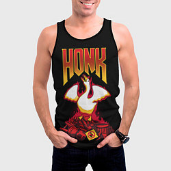 Майка-безрукавка мужская Goose - honk, цвет: 3D-черный — фото 2