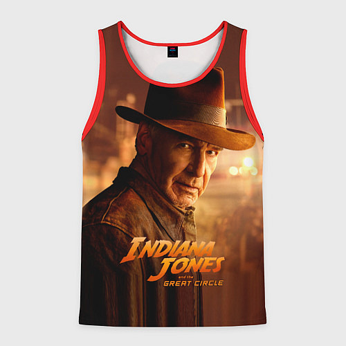 Мужская майка без рукавов Indiana Jones and the Great Circle / 3D-Красный – фото 1