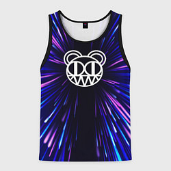 Майка-безрукавка мужская Radiohead neon energy, цвет: 3D-черный