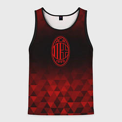 Майка-безрукавка мужская AC Milan red poly, цвет: 3D-черный