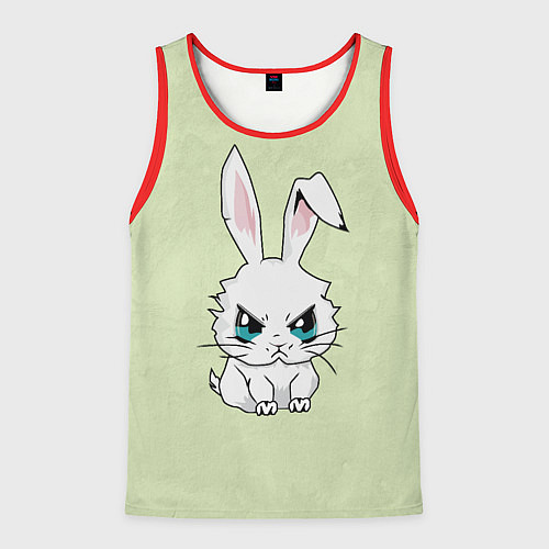 Мужская майка без рукавов Злой кролик 2025 / 3D-Красный – фото 1