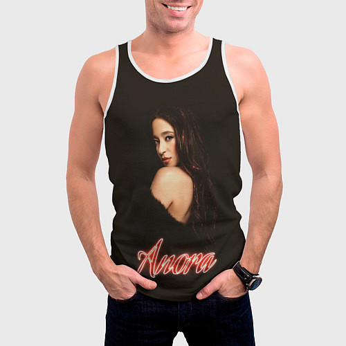 Мужская майка без рукавов Танцовщица Анора / 3D-Белый – фото 3