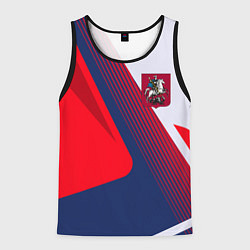 Майка-безрукавка мужская Герб Москвы, цвет: 3D-черный