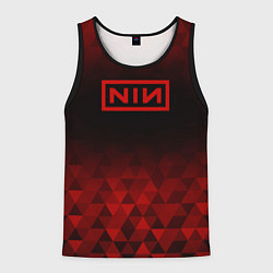 Майка-безрукавка мужская Nine Inch Nails red poly, цвет: 3D-черный