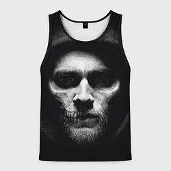 Майка-безрукавка мужская Sons Of Anarchy - Jax skull, цвет: 3D-черный
