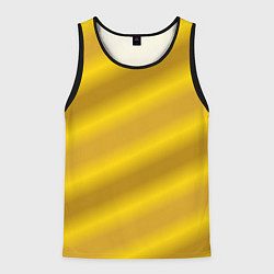 Майка-безрукавка мужская Золотой градиент, цвет: 3D-черный