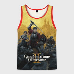Майка-безрукавка мужская Сражение Kingdom come 2 deliverance, цвет: 3D-красный
