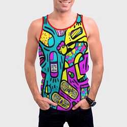 Майка-безрукавка мужская Стандартные подарки мужчинам, цвет: 3D-красный — фото 2