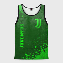 Майка-безрукавка мужская Juventus - green gradient вертикально, цвет: 3D-черный