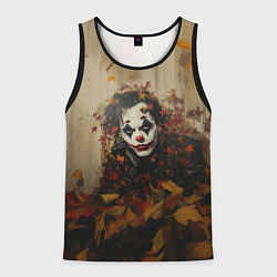 Майка-безрукавка мужская Джокер - депрессивная осень, цвет: 3D-черный