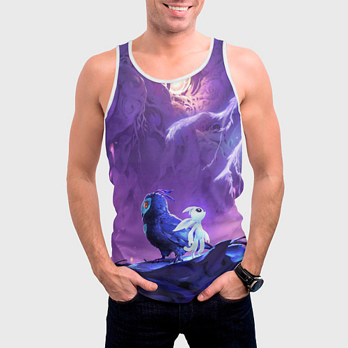 Мужская майка без рукавов Ori and the Will of the Wisps / 3D-Белый – фото 3