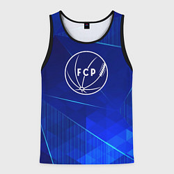 Майка-безрукавка мужская Porto blue poly, цвет: 3D-черный