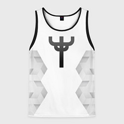Майка-безрукавка мужская Judas Priest white poly, цвет: 3D-черный