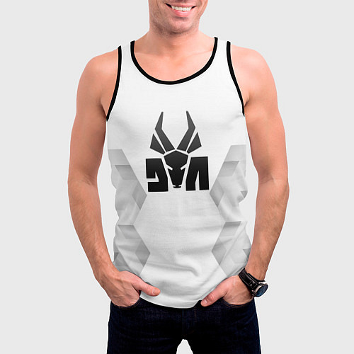 Мужская майка без рукавов Die Antwoord white poly / 3D-Черный – фото 3