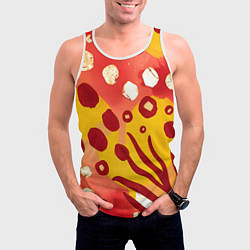 Майка-безрукавка мужская Африканский паттерн, цвет: 3D-белый — фото 2