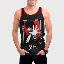 Майка-безрукавка мужская Моя геройская академия - Даби, цвет: 3D-красный — фото 2