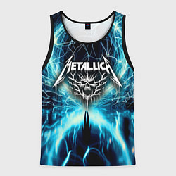 Майка-безрукавка мужская Neon glow - Metallica, цвет: 3D-черный
