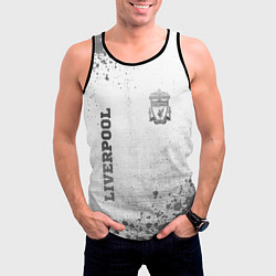 Майка-безрукавка мужская Liverpool - white gradient вертикально, цвет: 3D-черный — фото 2