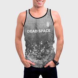Майка-безрукавка мужская Dead Space - grey gradient посередине, цвет: 3D-черный — фото 2