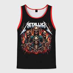Майка-безрукавка мужская Metallica forever - thrash metal, цвет: 3D-красный