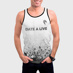 Майка-безрукавка мужская Date A Live - white gradient посередине, цвет: 3D-черный — фото 2