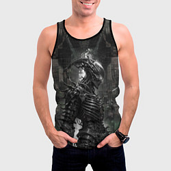 Майка-безрукавка мужская Андроподобный демонический скелет, цвет: 3D-черный — фото 2