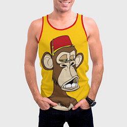 Майка-безрукавка мужская NFT ape monkey, цвет: 3D-красный — фото 2