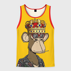 Майка-безрукавка мужская NFT ape king, цвет: 3D-красный