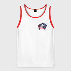 Майка-безрукавка мужская Columbus blue jackets - Sergey Bobrovsky, цвет: 3D-красный