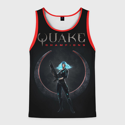 Мужская майка без рукавов Quake Champions - Nyx / 3D-Красный – фото 1