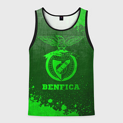 Майка-безрукавка мужская Benfica - green gradient, цвет: 3D-черный