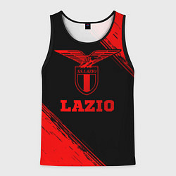 Майка-безрукавка мужская Lazio - red gradient, цвет: 3D-черный