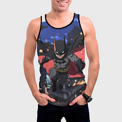 Майка-безрукавка мужская Злой Бэтмен в полете, цвет: 3D-черный — фото 2