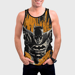 Майка-безрукавка мужская Бэтмен супергерой, цвет: 3D-черный — фото 2