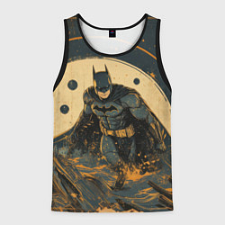Майка-безрукавка мужская Бэтмен крадется, цвет: 3D-черный
