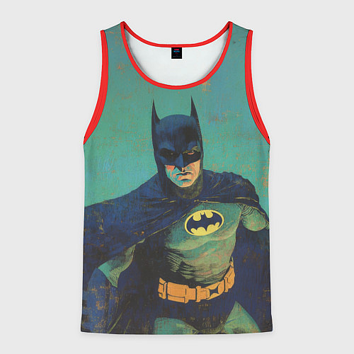Мужская майка без рукавов Злой Бэтмен / 3D-Красный – фото 1