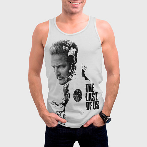 Мужская майка без рукавов The last of us - Joel and Ellie / 3D-Белый – фото 3